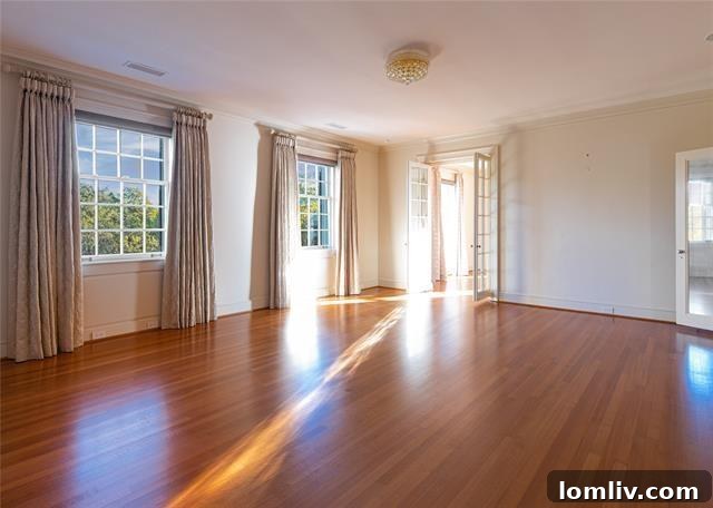 An Italian Renaissance Gem Atop the River Crest 13 Luxurious living room with classic design