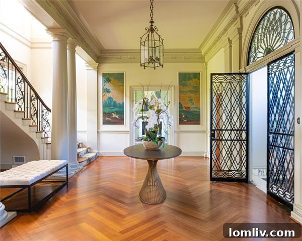 An Italian Renaissance Gem Atop the River Crest 3 Exterior view of the luxury Italian Renaissance villa in River Crest