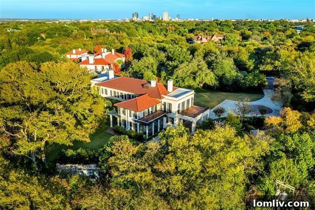 An Italian Renaissance Gem Atop the River Crest 22 The River Crest Italian Renaissance home with its sister villa in the background
