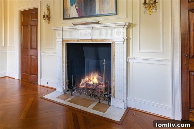 An Italian Renaissance Gem Atop the River Crest 8 Interior view of a beautifully restored room