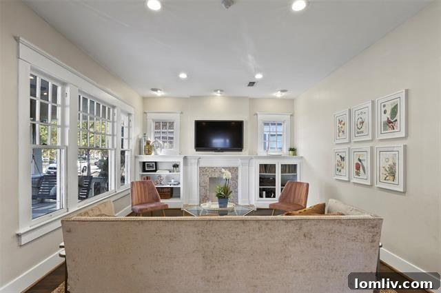 Close-up of modern kitchen cabinetry with sleek white finishes, gold hardware, and marble countertops