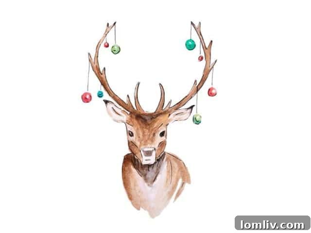 Ben Paladino's favorite holiday design featuring deer sporting ornaments