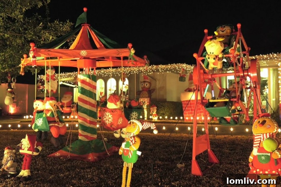 Corby Davidson's Childhood Home Decorated for Christmas Lights Tour