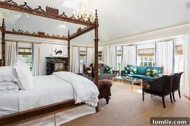 Luxurious Bathroom with Dual Vanities and Bathtub