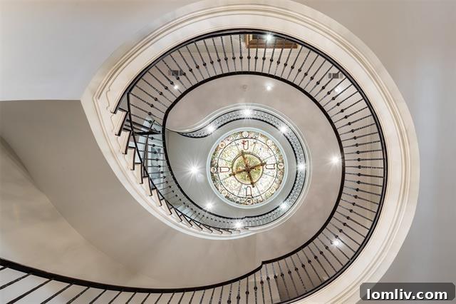 Grand Rotunda with Stained-Glass Dome and Multiple Loggias