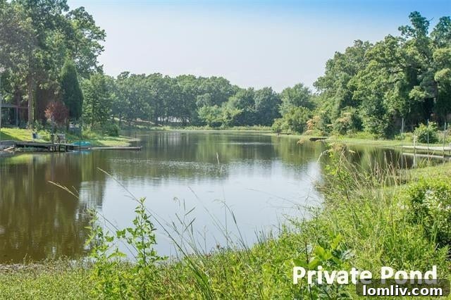 A-Frame Exterior by Private Pond