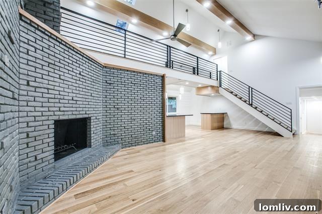 The striking contemporary exterior of the Lake Highlands 'Splurge' home, featuring clean lines and a modern architectural design.