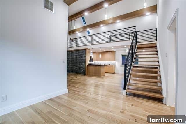 The sleek and modern kitchen, featuring high-end appliances, custom cabinetry, and an open layout perfect for culinary enthusiasts and entertaining.