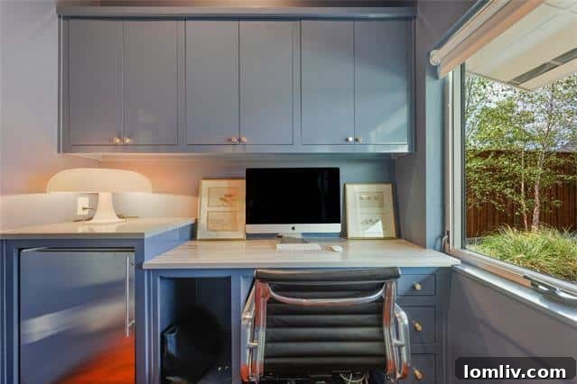 Breakfast bar area in the spacious kitchen