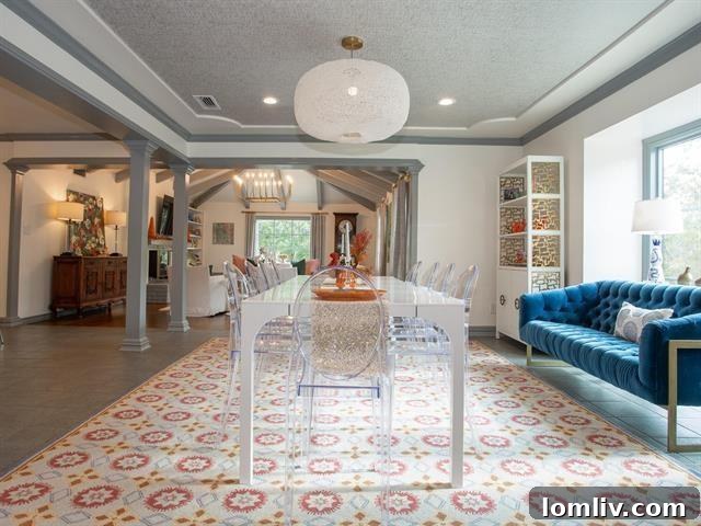 Inviting entrance to a renovated Fort Worth Ridgmar residence
