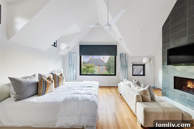 Finished Basement with Stone Flooring