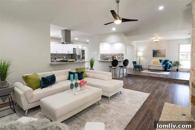 Elegant interior of a Dallas Hockaday Manor home featuring a gourmet kitchen.