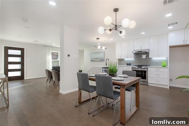 Modern gourmet kitchen with high-end finishes in a Dallas luxury home.