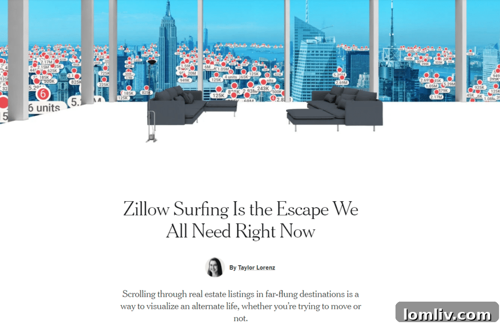 A person engrossed in viewing real estate listings on a tablet, symbolizing the immersive and engaging nature of Zillow surfing.