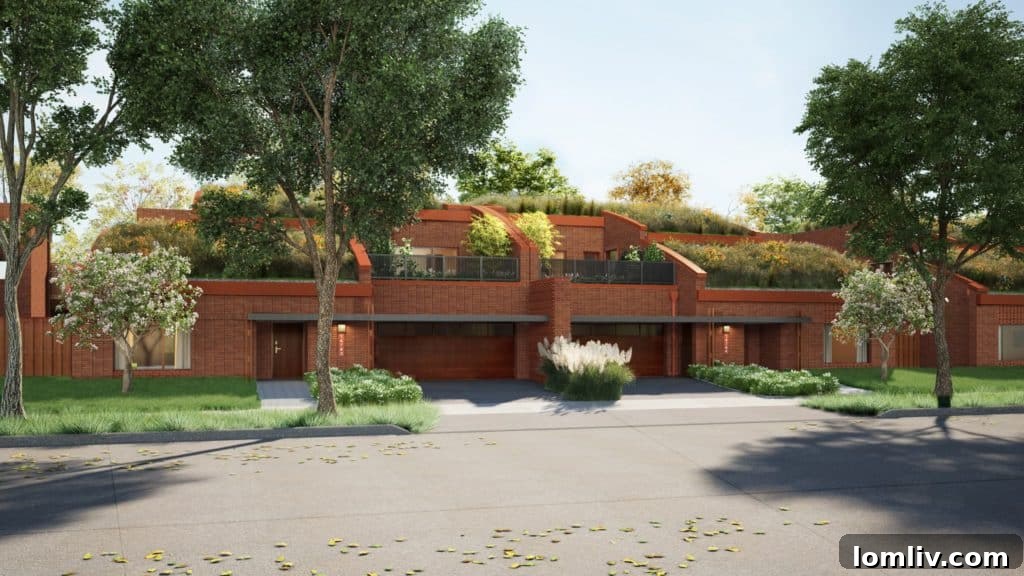 Sustainable luxury homes in Frisco with native Texas green roofs by Total Environment Homes