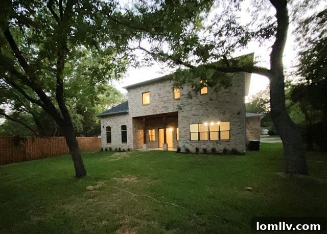 Green and forested landscape of Little Forest Hills, East Dallas