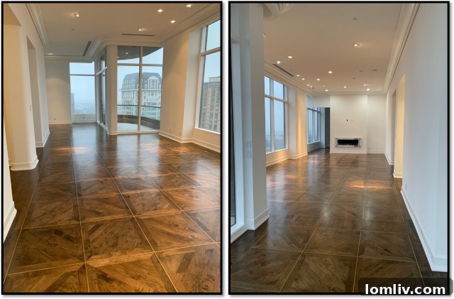 Luxury Penthouse Renovation - Stained Floors