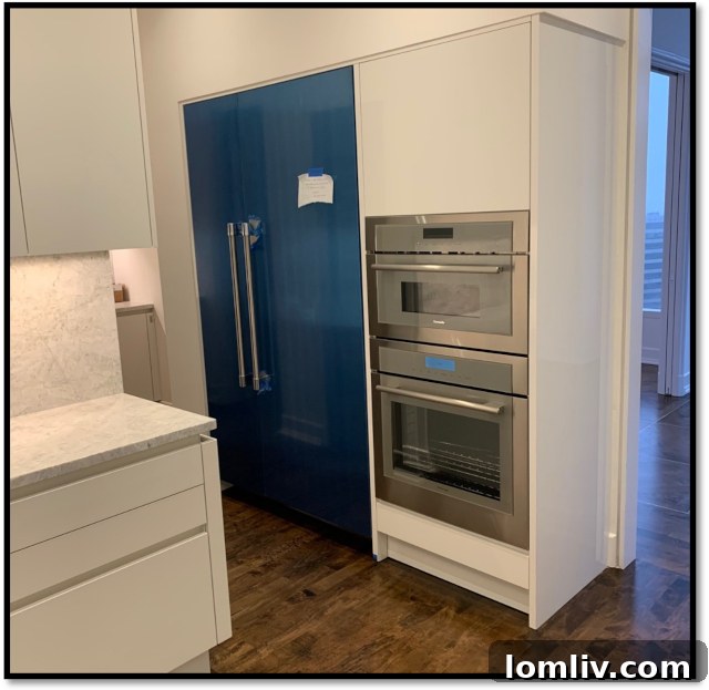 Thermador Stainless Steel Fridge Freezer Installation