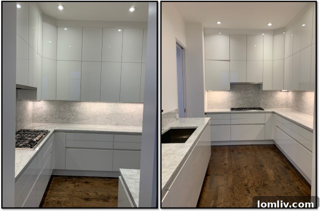 Leicht German Kitchen Cabinets and Thermador Cooktop