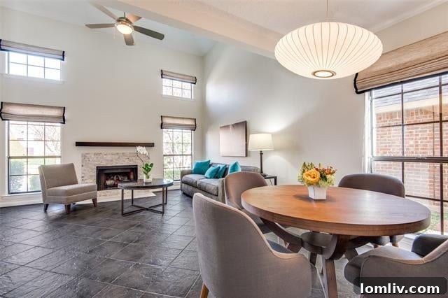 Interior view of a living space in a Valley Ranch home, showcasing modern design and natural light, attracting quick buyer attention.