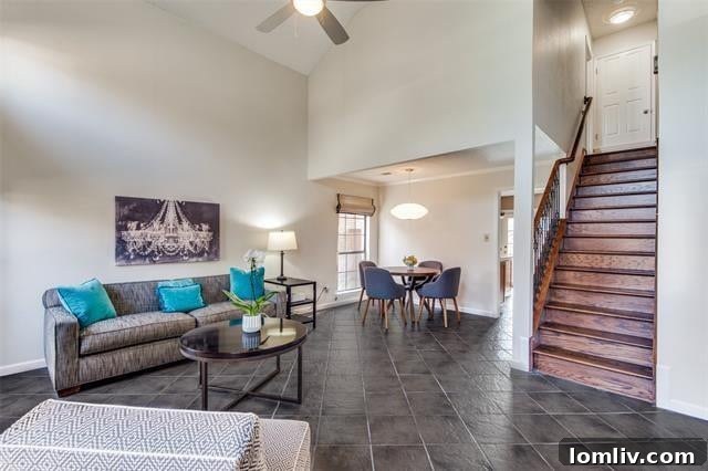 A versatile living area in a Valley Ranch home, appealing to various demographics from first-time buyers to downsizers.