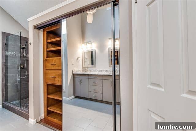 An oversized garage in a Valley Ranch home featuring a convenient charging station, catering to modern electric vehicle owners.