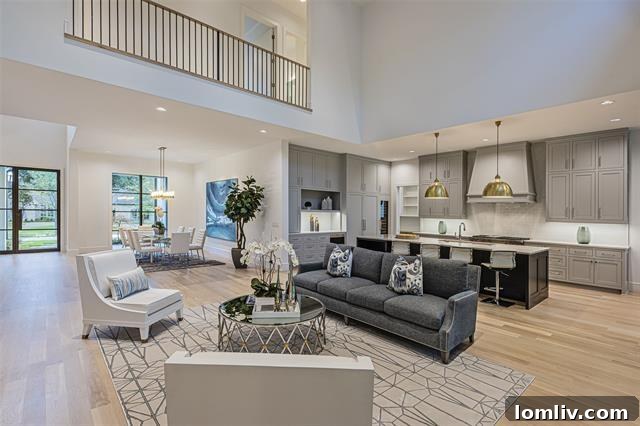 A glimpse into the gourmet kitchen featuring top-tier Subzero and Wolf appliances.