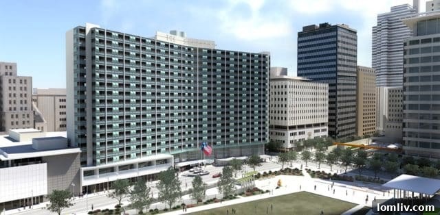 The Statler Hotel in planning stages, a landmark Dallas historic building