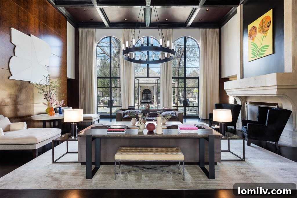 6601-Hunters-Glen-drone-1024x682 - Closer view of 6601 Hunter's Glen property showing lush landscaping