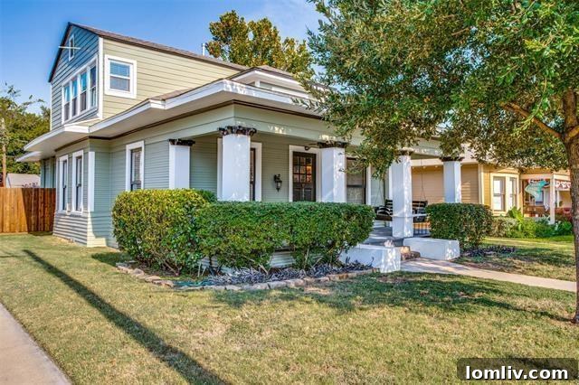 Charming Oak Cliff Craftsman home with a welcoming front porch