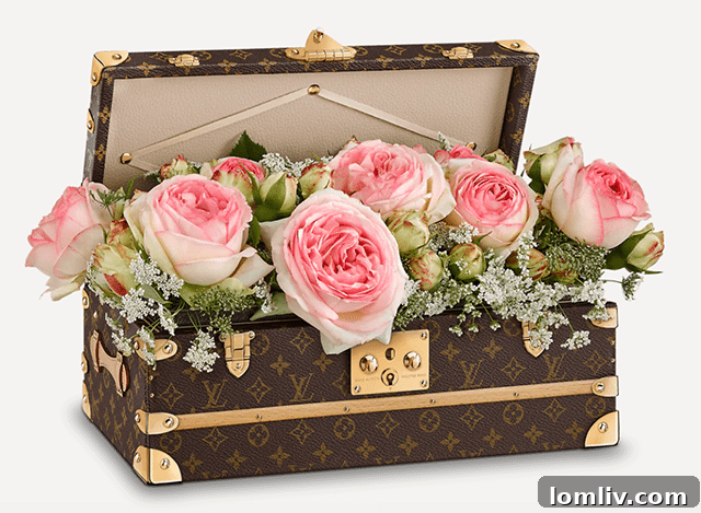 Louis Vuitton Malle Fleurs monogram flower case