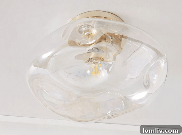 McKenzie Iridescent Flush Mount Light Fixture