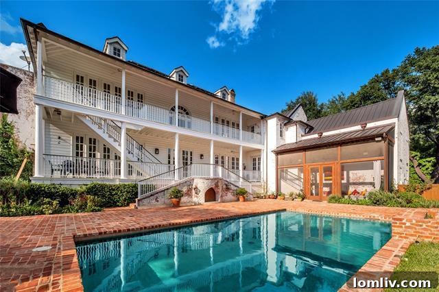 Exterior Staircase Leading to Pool Area