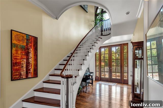 Impressive Entry Foyer of an A. Hays Town Inspired Home