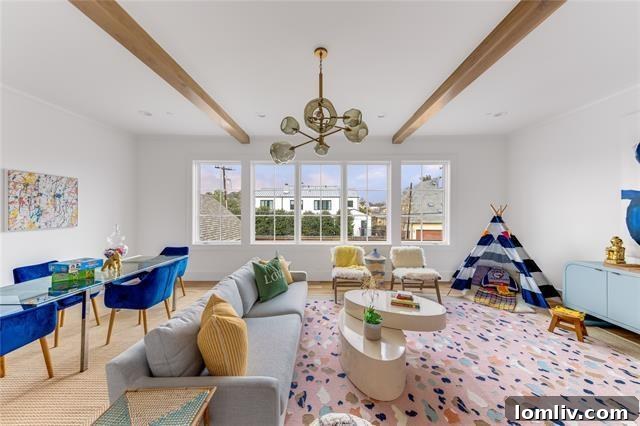 Bright and Inviting Second Floor Family Room / Playroom