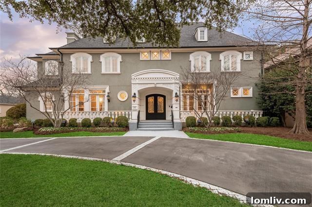 Preston Hollow Luxury Estate with Pool and Designer Interiors