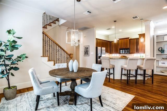 Modern kitchen with granite countertops and stainless steel appliances