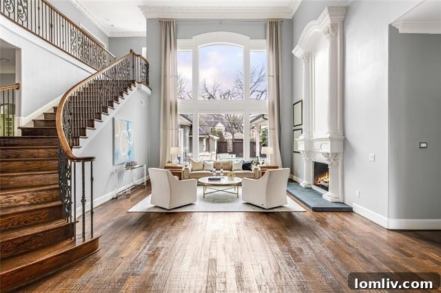 Exterior view of a stately Preston Hollow home for sale in Dallas