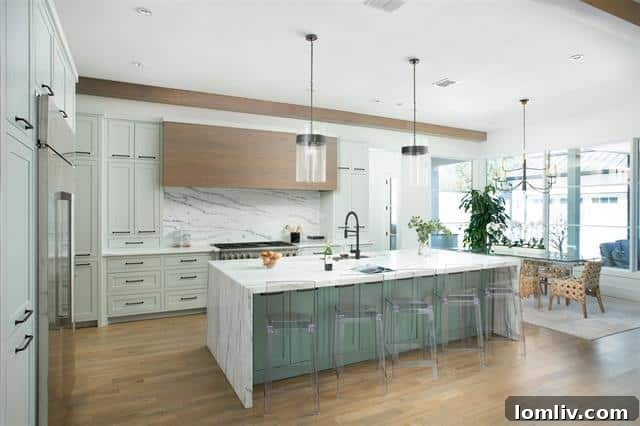 Modern kitchen and dining area designed for entertaining