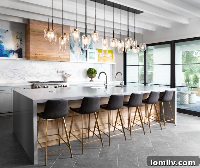 StoneCraft: Your Renovation Game Changer 5 Thick Edge Kitchen Island and Full Backsplash