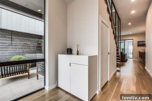 modern architectural detail with sharp angles and mixed materials