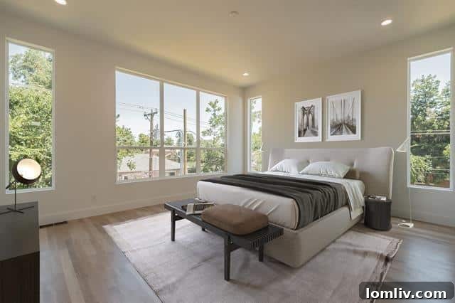 Modern gourmet kitchen with a large center island and custom cabinetry
