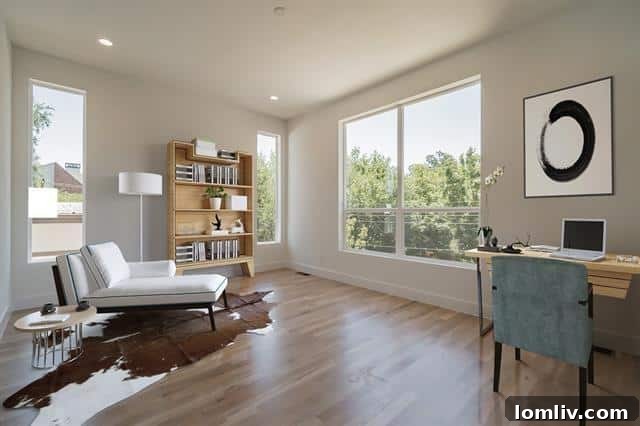 Luxurious master bathroom featuring a freestanding tub and contemporary design
