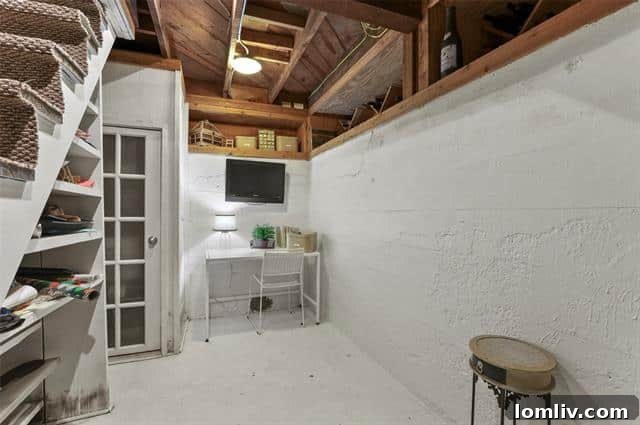 Rare basement space in Dallas, ideal for storage or a wine cellar