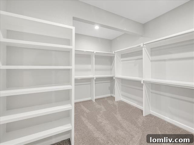 Luxurious master bathroom with a large walk-in glass shower and a separate garden tub, exuding serenity.