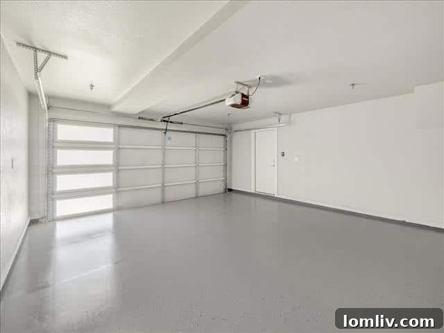 Modern cable rail staircase, reflecting the sophisticated and contemporary design of the townhome.