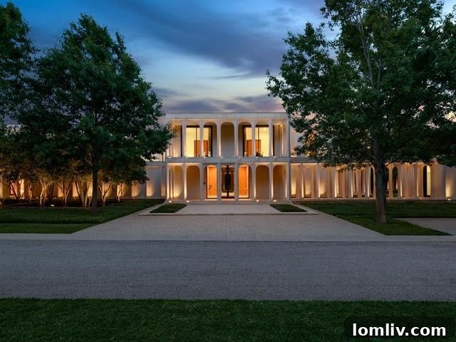 10210 Strait Lane Dallas - Nighttime Exterior
