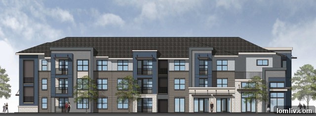 Architectural rendering of the Hammack Creek Apartments, a mixed-income community developed by OM Housing, in Kennedale