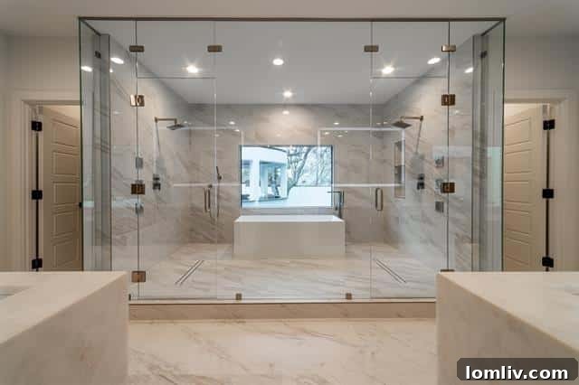 Luxurious Primary Bathroom Interior with High-End Finishes