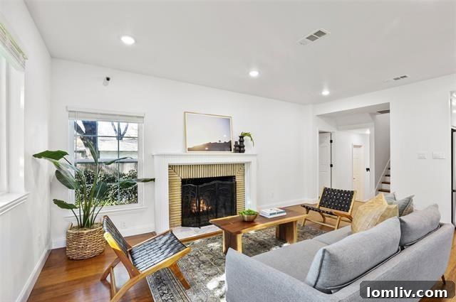 Modern kitchen with quartzite countertops in Dallas home